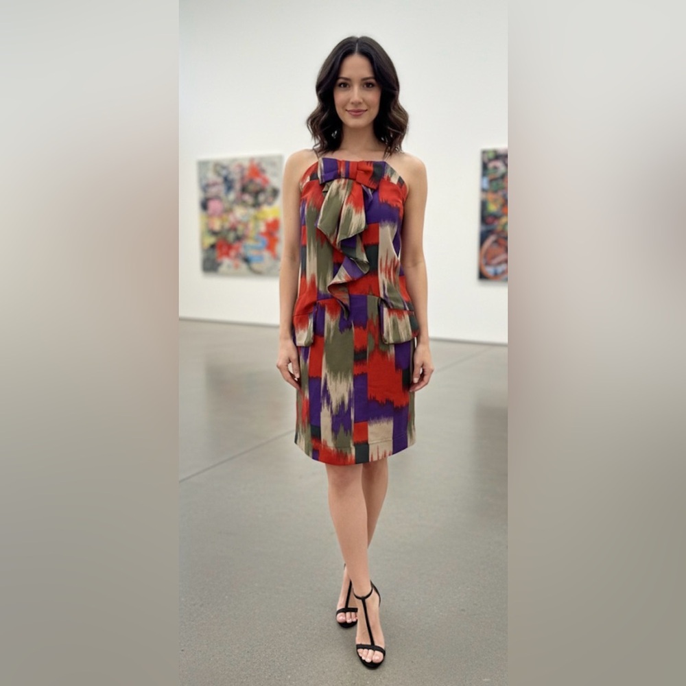 GAP Multicolor Abstract Mini Dress - Picture 1 of 5